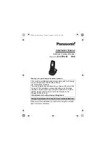 Preview for 1 page of Panasonic KX-TPA50 B08 Instruction Manual