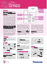 Panasonic KX-TPA65 Quick Start Manual preview