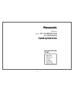 Preview for 1 page of Panasonic KX-TR325B Operating Instructions Manual