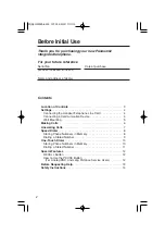 Preview for 2 page of Panasonic KX-TS100EXW Operating Instructions Manual