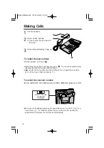 Preview for 6 page of Panasonic KX-TS100EXW Operating Instructions Manual