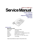 Предварительный просмотр 1 страницы Panasonic KX-TS100EXW Service Manual