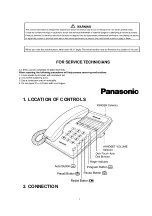 Предварительный просмотр 2 страницы Panasonic KX-TS100EXW Service Manual