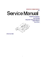 Предварительный просмотр 1 страницы Panasonic KX-TS105B Service Manual