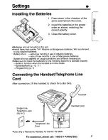 Предварительный просмотр 5 страницы Panasonic KX-TS105W Operating Instructions Manual