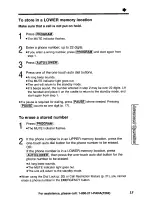 Preview for 15 page of Panasonic KX-TS105W Operating Instructions Manual