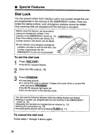 Preview for 20 page of Panasonic KX-TS105W Operating Instructions Manual