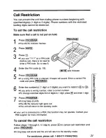 Preview for 21 page of Panasonic KX-TS105W Operating Instructions Manual