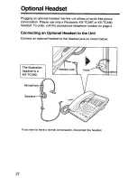 Предварительный просмотр 22 страницы Panasonic KX-TS105W Operating Instructions Manual