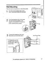 Предварительный просмотр 17 страницы Panasonic KX TS208W Operating Instructions Manual