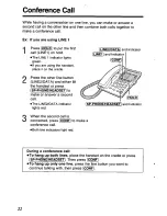 Предварительный просмотр 22 страницы Panasonic KX TS208W Operating Instructions Manual