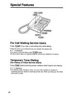 Предварительный просмотр 28 страницы Panasonic KX TS208W Operating Instructions Manual