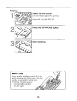 Preview for 15 page of Panasonic KX-TS20W User Manual