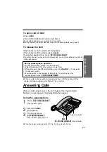 Предварительный просмотр 11 страницы Panasonic KX-TS2305HGW Operating Instructions Manual