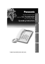 Panasonic KX-TS2308HGW Operating Instructions Manual preview