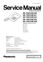 Panasonic KX-TS2350CAB Service Manual preview