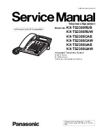 Panasonic KX-TS2388CAB Service Manual preview