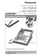 Panasonic KX-TS25B User Manual предпросмотр