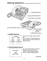 Предварительный просмотр 11 страницы Panasonic KX-TS25B User Manual