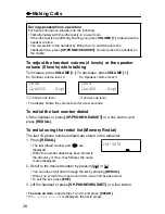 Preview for 26 page of Panasonic KX-TS3282B Operating Instructions Manual