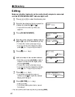 Preview for 42 page of Panasonic KX-TS3282B Operating Instructions Manual