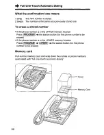 Preview for 20 page of Panasonic KX-TS400-W Operating Instructions Manual