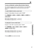 Preview for 21 page of Panasonic KX-TS400-W Operating Instructions Manual