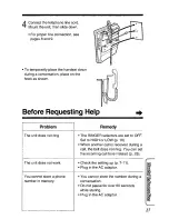 Preview for 27 page of Panasonic KX-TS400-W Operating Instructions Manual