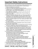 Preview for 29 page of Panasonic KX-TS400-W Operating Instructions Manual