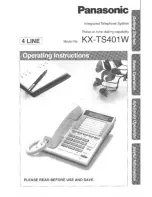 Panasonic KX-TS401W - Speakerphone Operating Instructions Manual preview