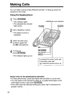 Предварительный просмотр 12 страницы Panasonic KX-TS401W - Speakerphone Operating Instructions Manual