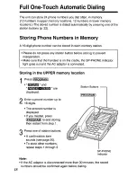 Предварительный просмотр 18 страницы Panasonic KX-TS401W - Speakerphone Operating Instructions Manual