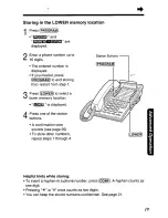 Предварительный просмотр 19 страницы Panasonic KX-TS401W - Speakerphone Operating Instructions Manual