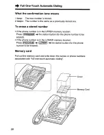 Предварительный просмотр 20 страницы Panasonic KX-TS401W - Speakerphone Operating Instructions Manual