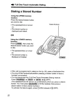 Предварительный просмотр 22 страницы Panasonic KX-TS401W - Speakerphone Operating Instructions Manual