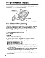 Предварительный просмотр 24 страницы Panasonic KX-TS401W - Speakerphone Operating Instructions Manual