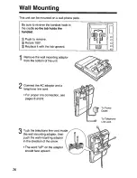 Предварительный просмотр 26 страницы Panasonic KX-TS401W - Speakerphone Operating Instructions Manual