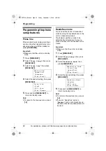 Предварительный просмотр 42 страницы Panasonic KX-TS4100 Operating Instructions Manual