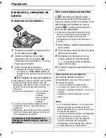 Предварительный просмотр 8 страницы Panasonic KX-TS560LX (Spanish) (Spanish) Instrucciones De Operación