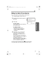 Preview for 21 page of Panasonic KX-TS600EX Operating Instructions Manual