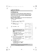 Preview for 40 page of Panasonic KX-TS600EX Operating Instructions Manual