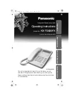 Preview for 1 page of Panasonic KX-TS600FX Operating Instructions Manual