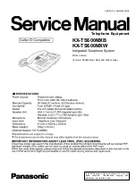 Panasonic KX-TS600MXB Service Manual preview