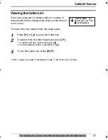 Preview for 25 page of Panasonic KX-TS620 Operating Instructions Manual