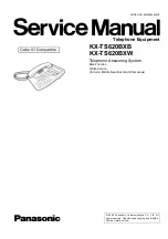 Panasonic KX-TS620BXB Service Manual предпросмотр