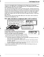 Предварительный просмотр 25 страницы Panasonic KX-TS620CB Operating Instructions Manual