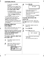 Предварительный просмотр 32 страницы Panasonic KX-TS620CB Operating Instructions Manual