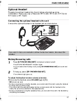 Предварительный просмотр 57 страницы Panasonic KX-TS620CB Operating Instructions Manual