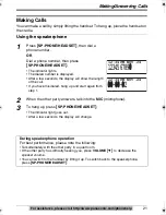 Предварительный просмотр 21 страницы Panasonic KX-TS620W Operating Instructions Manual