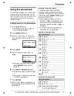 Предварительный просмотр 11 страницы Panasonic KX-TS730 Operating Instructions Manual